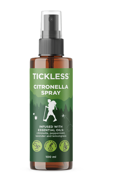 TICKLESS OUTDOOR Citronella Sprej proti komárom a kliešťom 100 ml