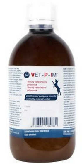 VET-P-IM sirup na posilnenie imunity zvierat 500 ml