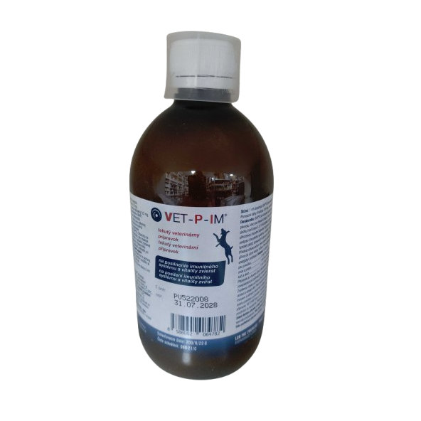 VET-P-IM sirup na posilnenie imunity zvierat 500 ml