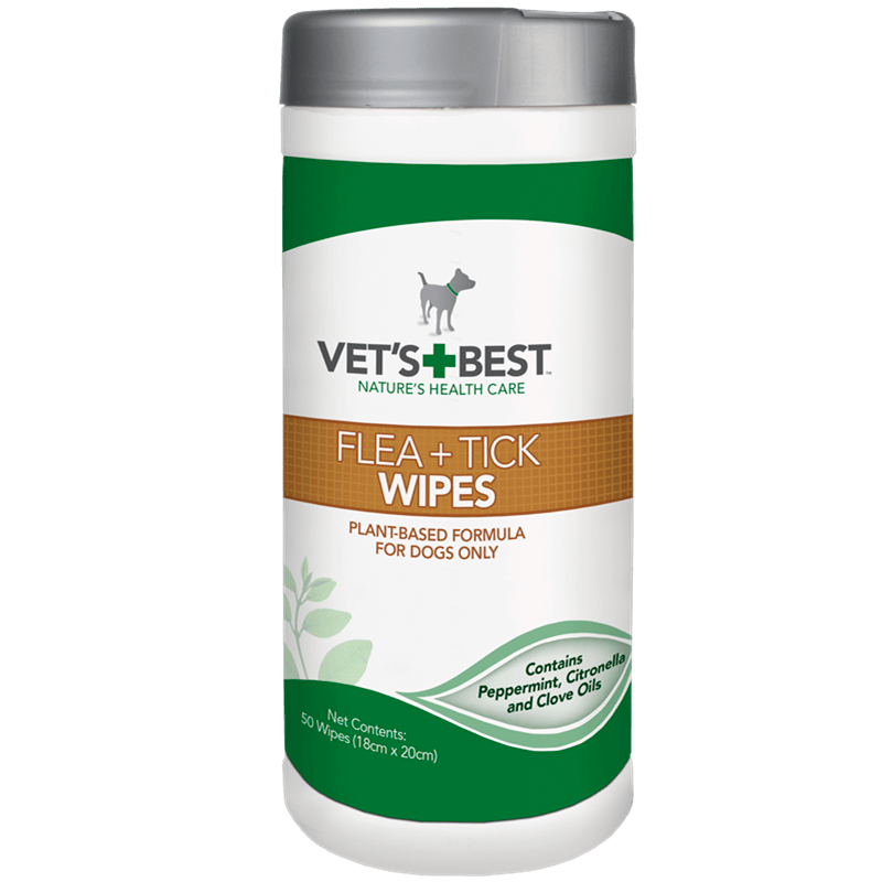 VET´S+BEST FLEA & TICK WIPES vlhčené utierky proti blchám a kliešťom 50 ks