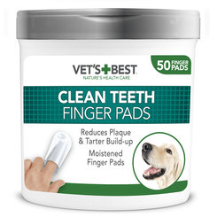 VET´S BEST CLEAN TEATH FINGER PADS čistiaca utierka - náprstok na zuby pre psy 50 ks