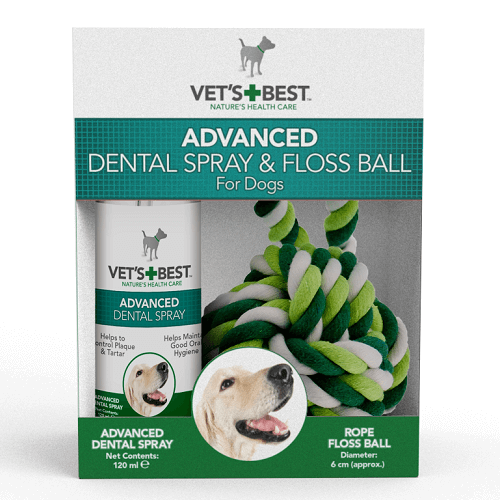 E-shop VET´S BEST dentálny sprej + lano pre psy 120 ml