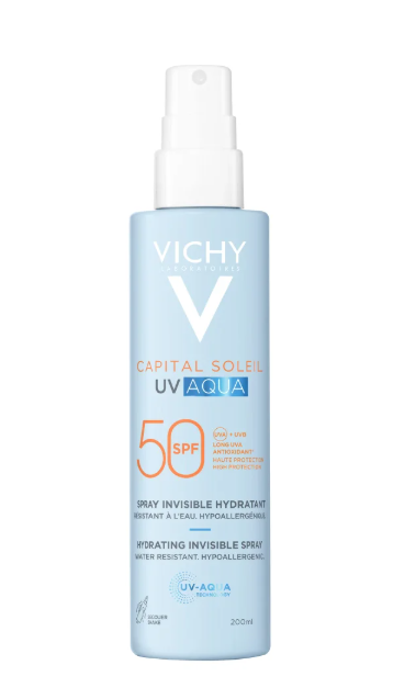 VICHY Capital Soleil UV AQUA sprej na tvár a telo SPF 50 200ml
