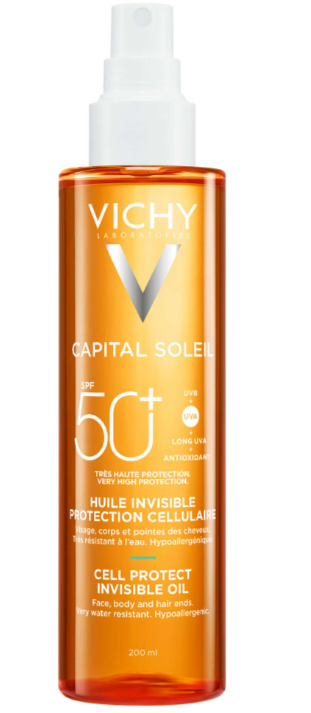 VICHY Capital Soleil neviditeľný olej SPF 50+ 200ml