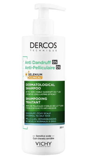 VICHY DERCOS DS šampón proti lupinám MASTNÉ vlasy 390ml