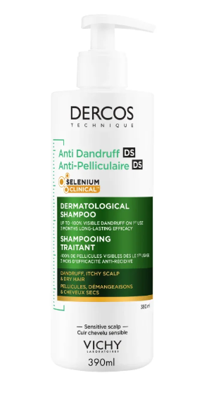 Vichy Dercos šampón proti lupinám na suché vlasy 390 ml
