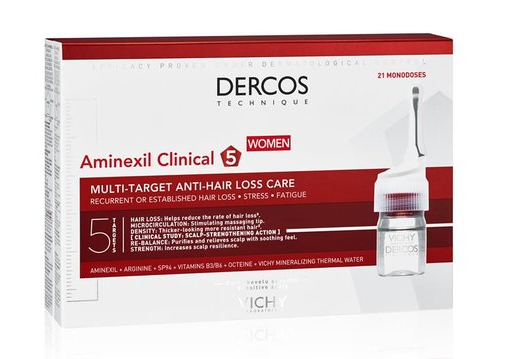 Vichy Dercos Aminexil Clinical 5 Mult-Targed Anti-Hair Loss Treating Care pre ženy 21 x 6 ml