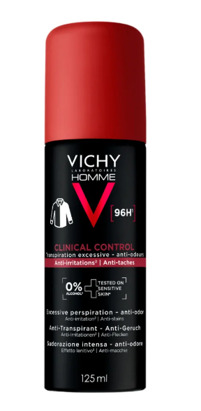 VICHY DEO HOMME CLINICAL Control 96H antiperspirant pre mužov 125ml kúpite na Najlekaren.eu