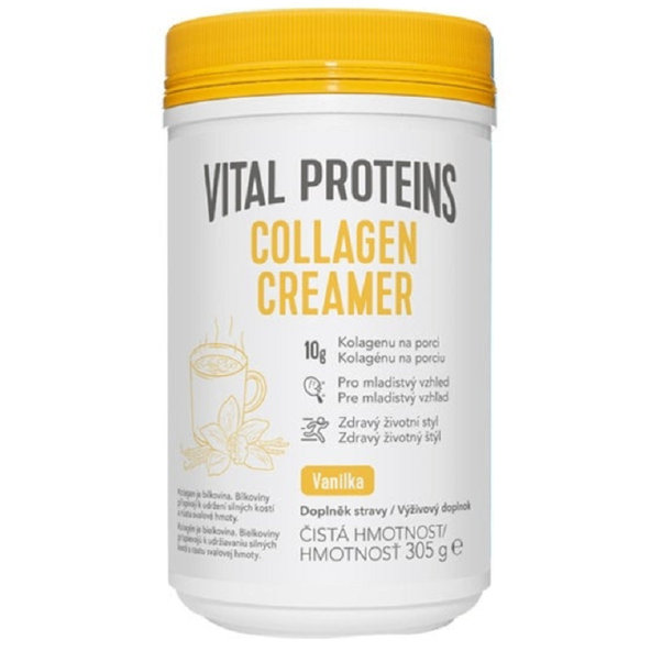VITAL PROTEINS COLLAGEN CREAMER Vanilka sušené kokosové mlieko obohatené o kolagén 305g
