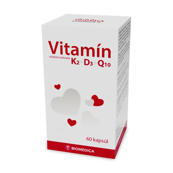 BIOMEDICA Vitamín K2+D3+Q10 60 kapsúl