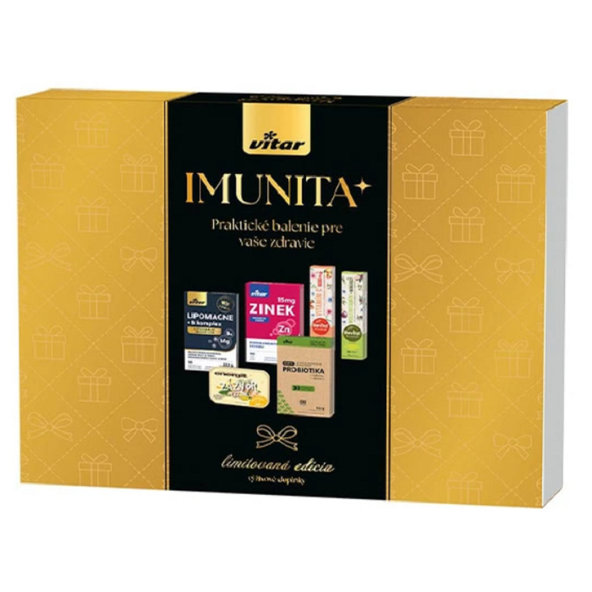 VITAR Box Imunita+ B-komplex + zinok + energit zázvor + probiotika + vitamín C + multivitamín