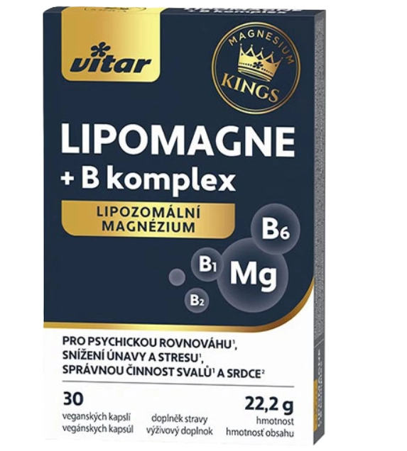 VITAR KINGS LIPOMAGNE + B komplex 30 kapsúl kúpite na Najlekaren.eu
