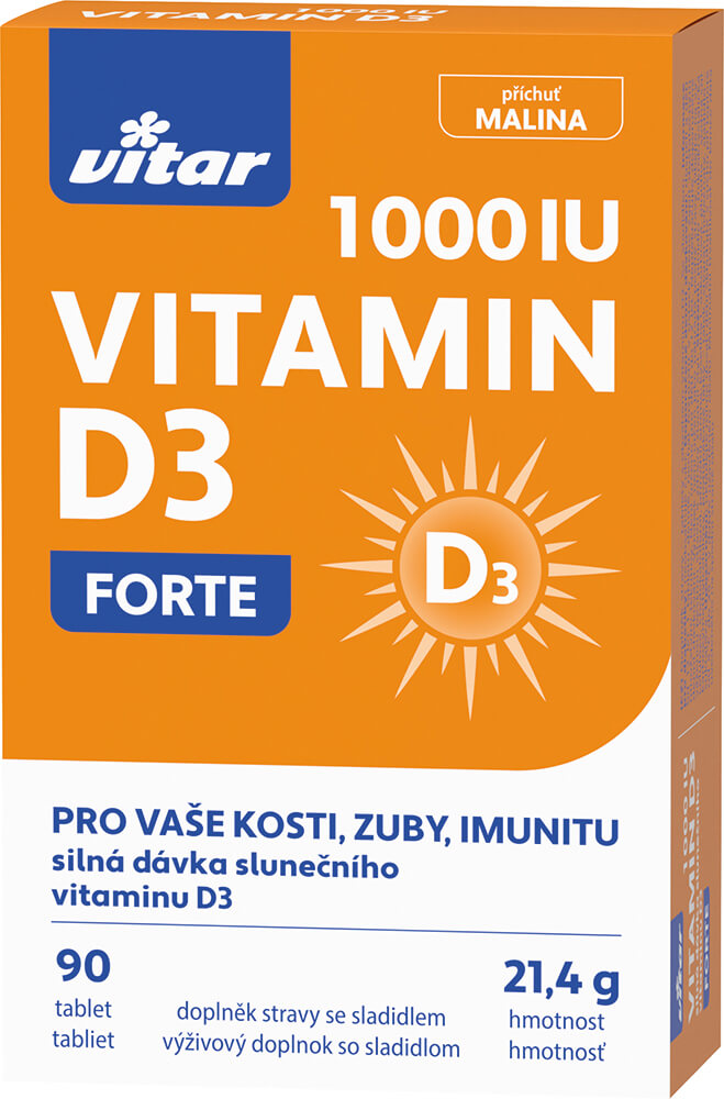 VITAR Vitamín D3 Forte 1000 IU 90 tabliet kúpite na Najlekaren.eu
