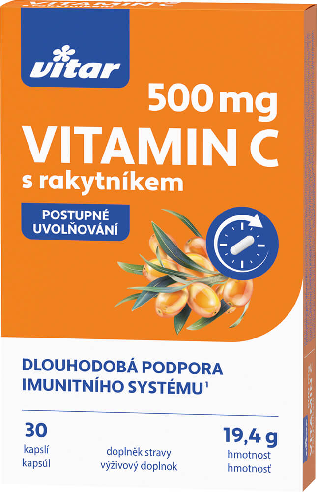 Revital Premium Vitamin C 500 mg s rakytníkom 30 kapsúl kúpite na Najlekaren.eu
