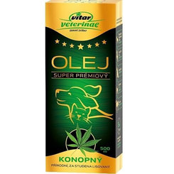 VITAR Veterinae Konopný olej pre zvieratá 500 ml