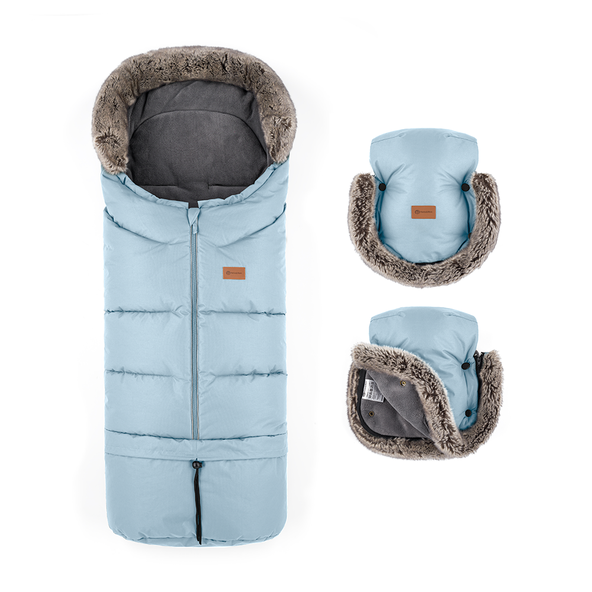 PETITE&MARS Set zimný fusak Arctic 4v1 + rukavice Furry Sky Whisper