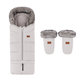 PETITE&MARS Set fusak Arctic 4v1 + rukavice Fjora Champagne Shower