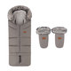 PETITE&MARS Set fusak Arctic 4v1 + rukavice Fjora Mocha Mousse
