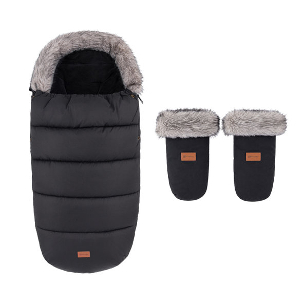 PETITE&MARS Set fusak Comfy 4v1 + rukavice Fjora Forever Black