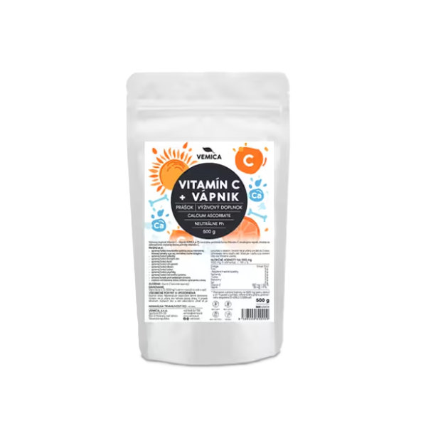 Vemica VITAMÍN C + VÁPNIK prášok 500g