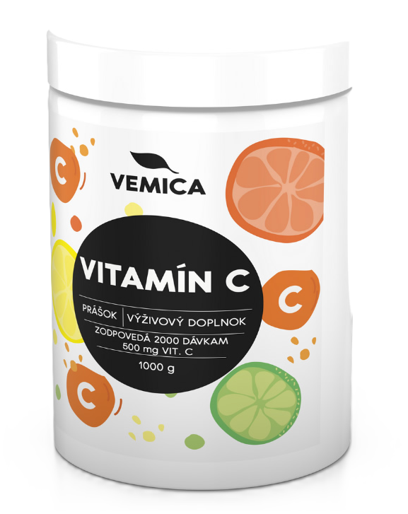 Vemica Vitamín C (dóza) prášok 1000 g