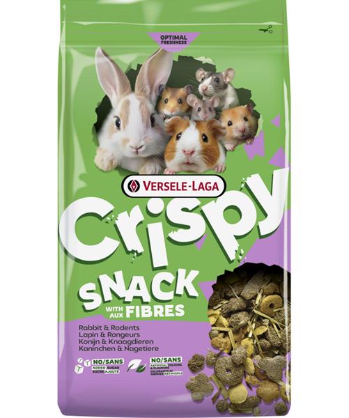 Versele Laga Crispy Snack with Fibres krmivo pre králiky a hlodavce 1,5 kg
