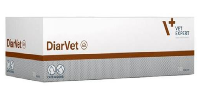 VetExpert DIARVET na zahustenie fekálnej hmoty pre psy a mačky 30 tabliet