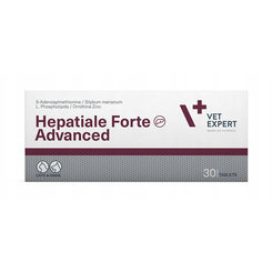 VetExpert Hepatiale Forte Advanced na podporu správnej funkcie pečene pre psov a mačky 30 tabliet