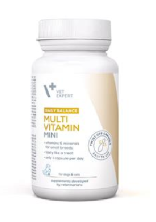 VetExpert Multivitamin Mini (Twist Off) vitamínový a minerálny prípravok pre psy a mačky 30 kapsúl