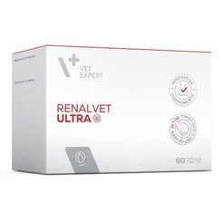 VetExpert RenalVet Ultra (Twist Off) prípravok určený pre dospelé mačky na podporu správnej funkcie obličiek 60 kapsúl