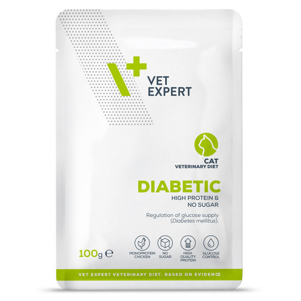 VetExpert VD cat Diabetic kapsička pre dospelé mačky s cukrovkou 100g