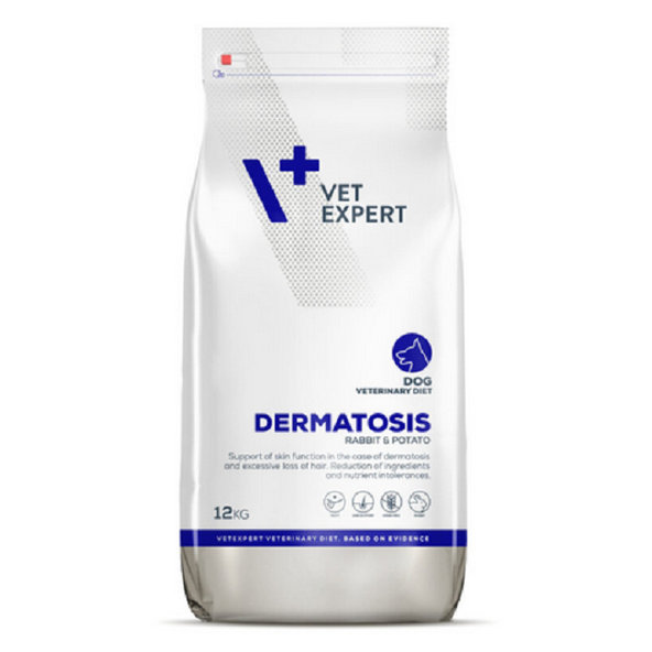 VetExpert VD dog 4T Dermatosis Rabbit & Potato suché krmivo na zníženie potravinovej intolerancie u psov 12kg