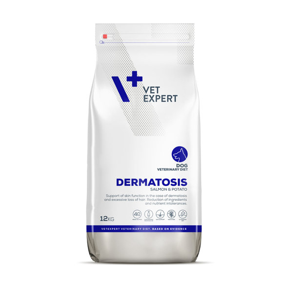 VetExpert VD dog 4T Dermatosis Salmon & Potato diétne suché krmivo pre psy 12kg