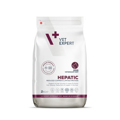 VetExpert VD dog 4T Hepatic diétne suché krmivo na podporu funkcie pečene pre psy 2kg