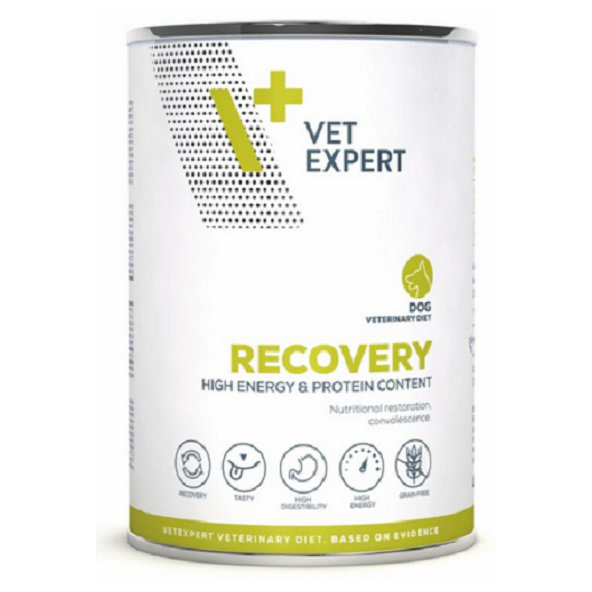 VetExpert VD dog 4T Recovery diétne krmivo v konzerve pre psy na podporu rekonvalescencie 400g
