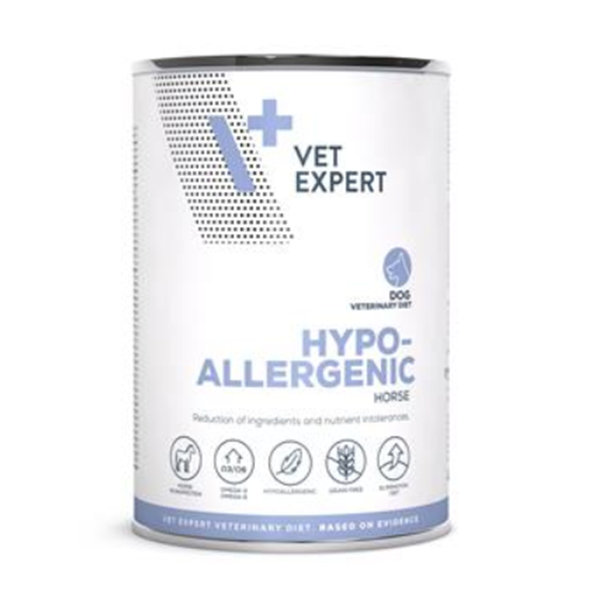 VetExpert VD dog Hypoallergenic Horse konzerva pre psy 400 g