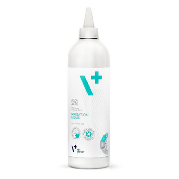 VetExpert Veterinary Wounds Care Irrigation liquid roztok na čistenie a ošetrenie odrenín malých zvierat 500ml