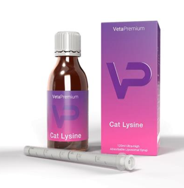 VetaPro Cat Lysine doplnkové krmivo pre mačky 120 ml
