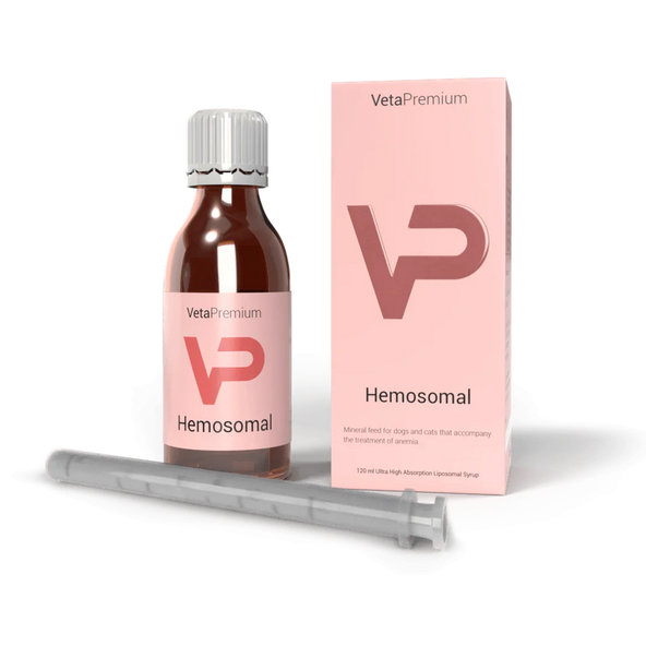 VetaPro Hemosomal na podporu liečby anémie pre psy a mačky 120 ml