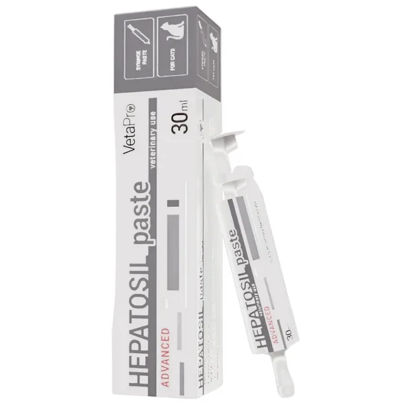 VetaPro Hepatosil pasta pre mačky na podporu funkcie pečene 30ml