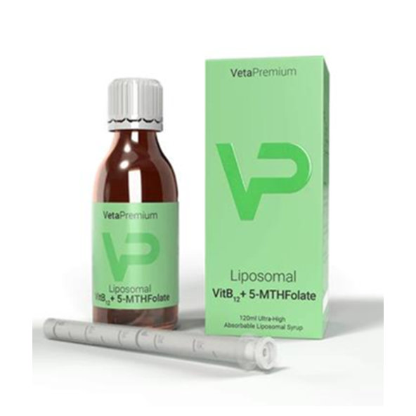 VetaPro Liposomal VitB12+5-MTHF sirup pre psy a mačky 120 ml