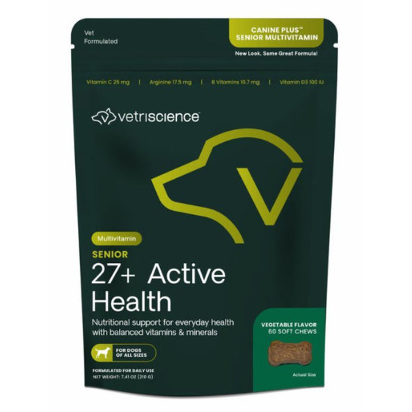 VetriScience Canine Plus Senior Multivitamin pre psov 60 tabliet