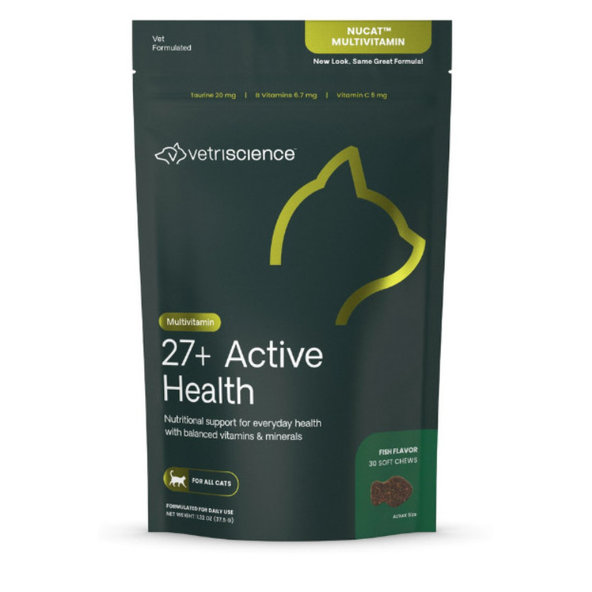 VetriScience Nu Cat Multivitamin žuvacie tablety pre mačky 30 tabliet