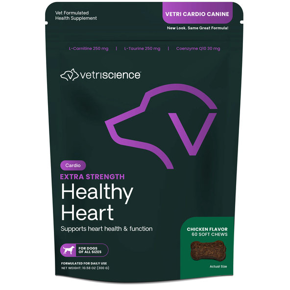 VetriScience Vetri Cardio Canine tablety na podporu srdcovej činnosti pre psy 60tbl