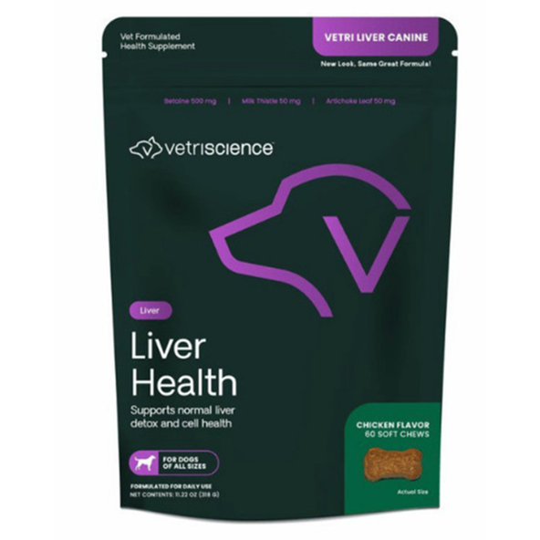 Vetri Science Vetri-Liver Canine žuvacie tablety na detoxikáciu pečene psov 60 ks