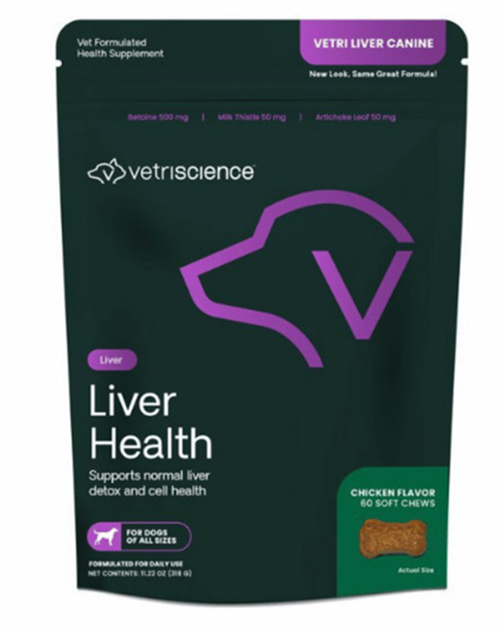 VetriScience Vetri-Liver Canine žuvacie tablety na detoxikáciu pečene psov 60 ks