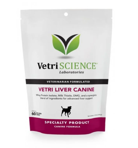 VetriScience Vetri-Liver Canine žuvacie tablety na podporu zdravia pečene 60tbl