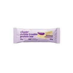 Vilgain Double Trouble Protein Bar Čučoriedkový cheesecake 55g