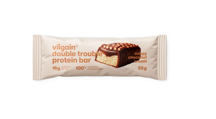 Vilgain Double Trouble Protein Bar Choco bueno s chrumkami 55g