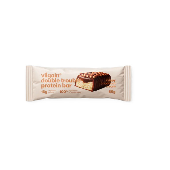 Vilgain Double Trouble Protein Bar Choco bueno s chrumkami 55g